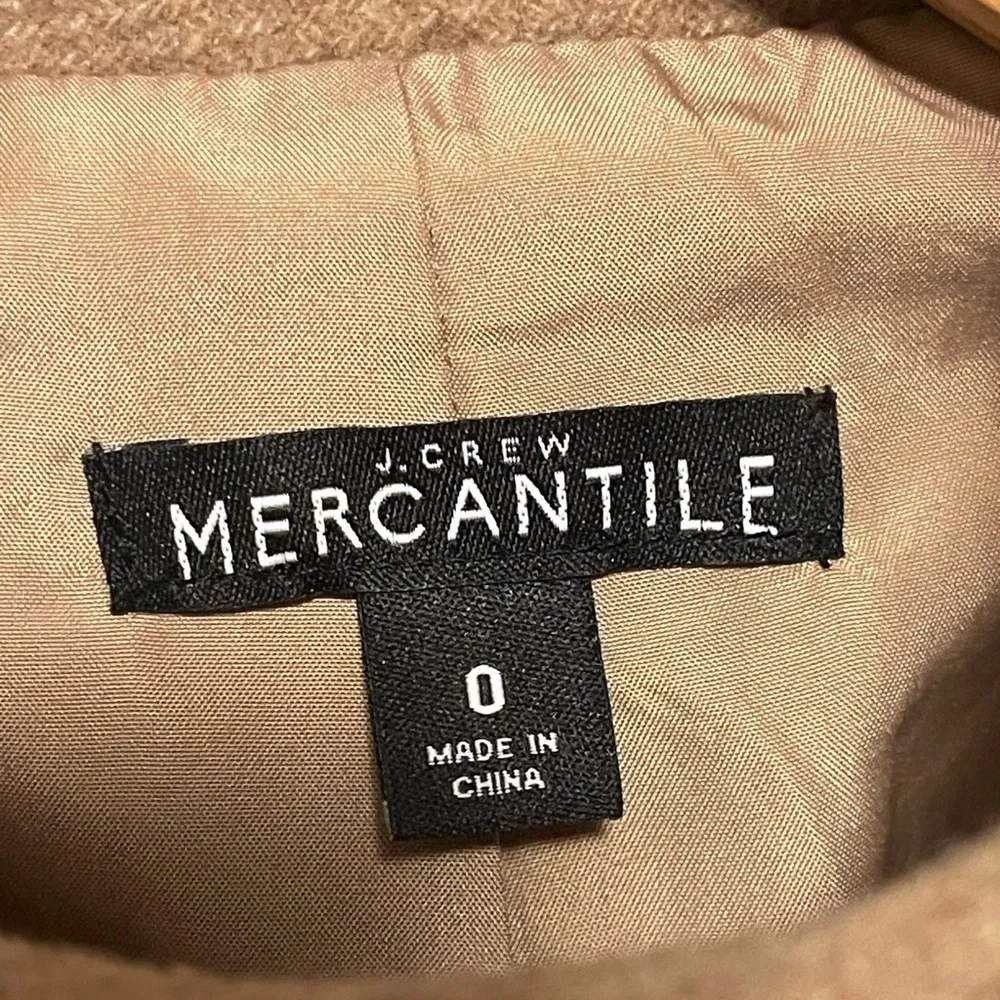 J. Crew Mercantile | Wool Blend City Coat Heather Acorn J6140 Size 0